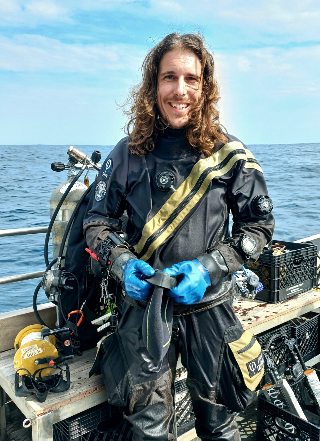 Andrea Murdock Alpini a bordo della D/V Tenacious