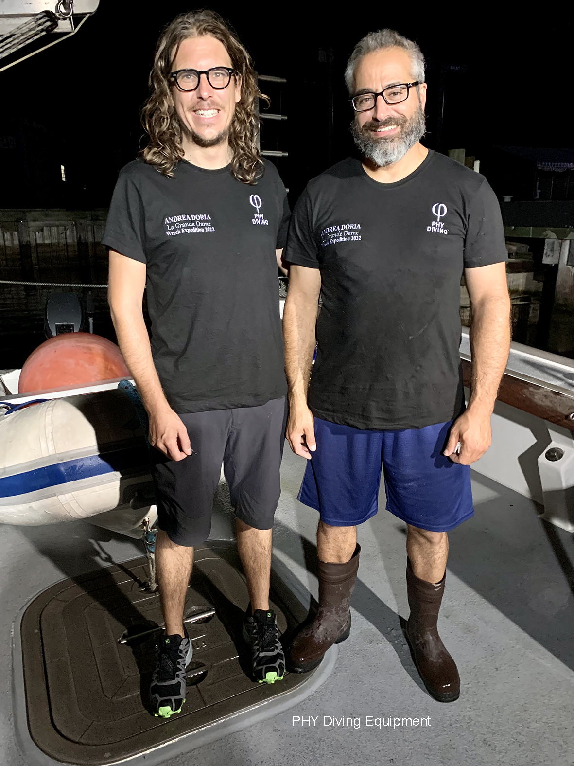 Andrea Murdock Alpini insieme al capitano Joe Mazraani
